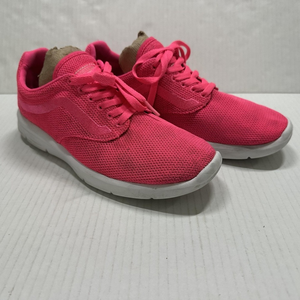 Vans UltraCush Lite Shoes Mens 6.5 Womens 8 Pink Mesh Low Top Walking Sneakers